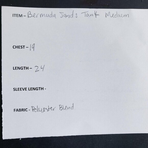 Bermuda Sands XP Polo Tank Womens Size Medium - Picture 7 of 7